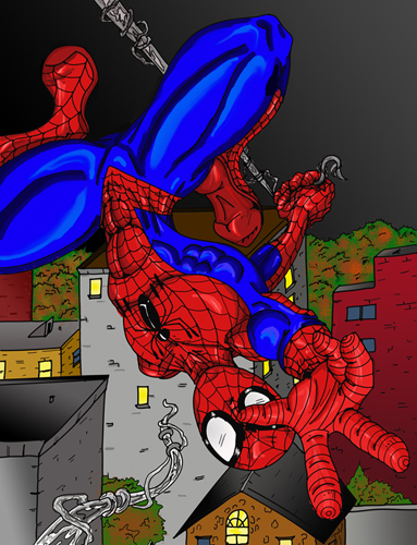 Spider-Man Upside Down